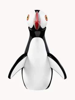 Figura decorativa de madera de haya Puffin