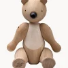 Figura decorativa de madera de roble artesanal Bär
