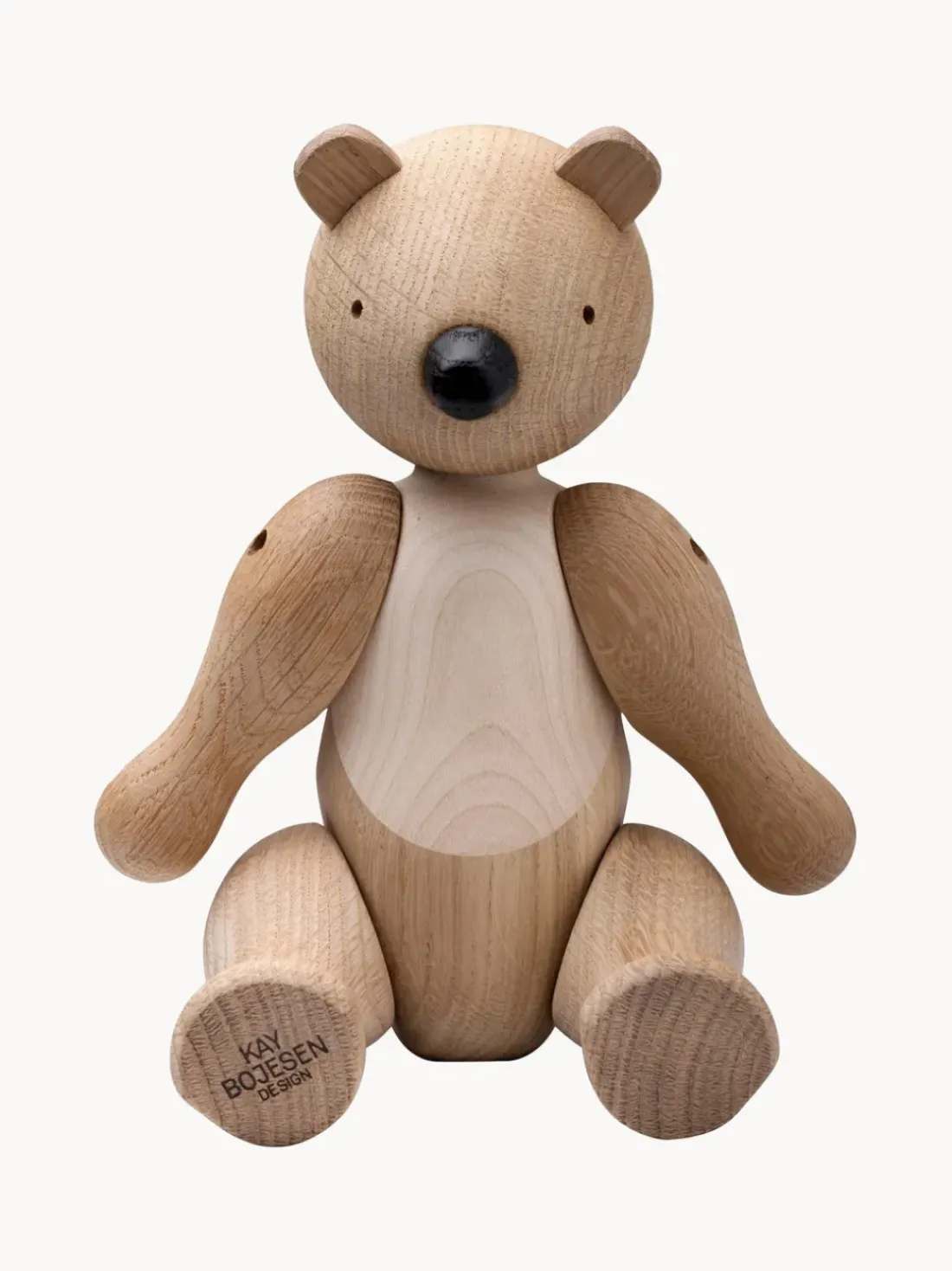 Figura decorativa de madera de roble artesanal Bär