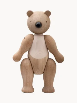 Figura decorativa de madera de roble artesanal Bär