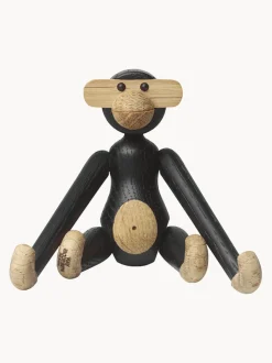 Figura decorativa de madera de roble Monkey
