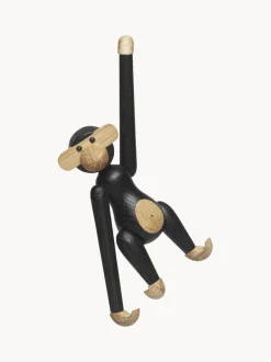 Figura decorativa de madera de roble Monkey