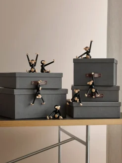 Figura decorativa de madera de roble Monkey