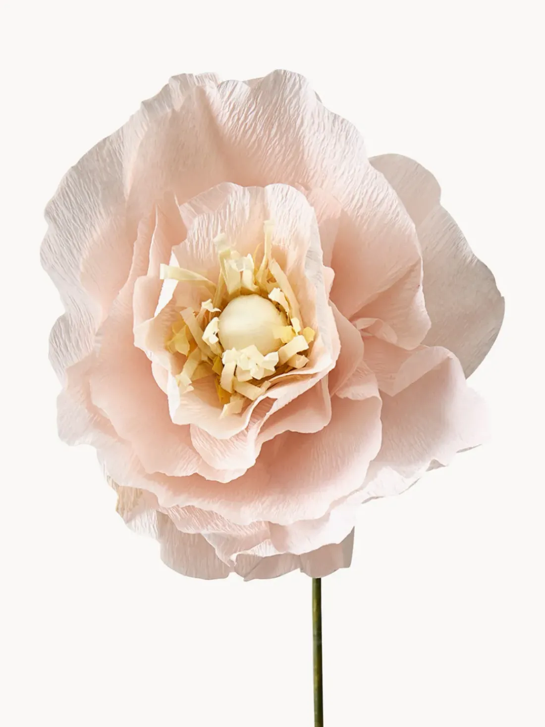 Flor artificial artesanal Ice Poppy