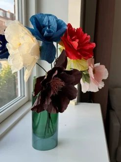 Flor artificial artesanal Oriental Poppy