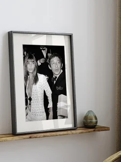 Fotografía enmarcada Serge Gainsbourg & Jane Birkin