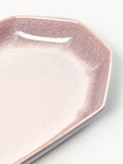 Fuente artesanal con esmalte reactivo Vinci