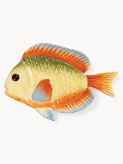 Fuente artesanal de dolomita Fish, 26 x 17 cm