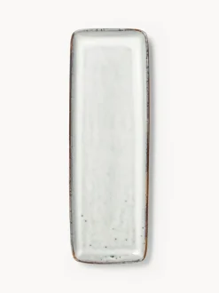 Fuente artesanal de gres Nordic Sand, 35 cm