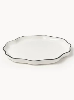 Fuente de porcelana con volantes Bia