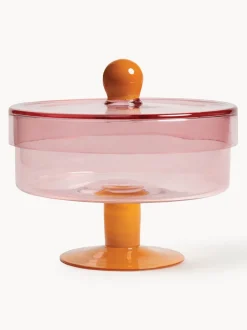 Fuente para postre de vidrio Duo