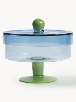 Fuente para postre de vidrio Duo