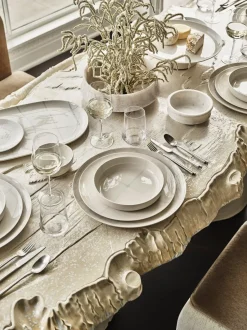 Fuente para tartas de porcelana con esmalte reactivo Zuma