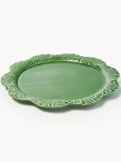 Fuente pintada a mano con tapa Cabbage