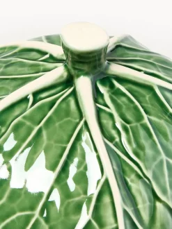 Fuente pintada a mano con tapa Cabbage