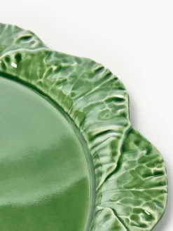 Fuente pintada a mano con tapa Cabbage