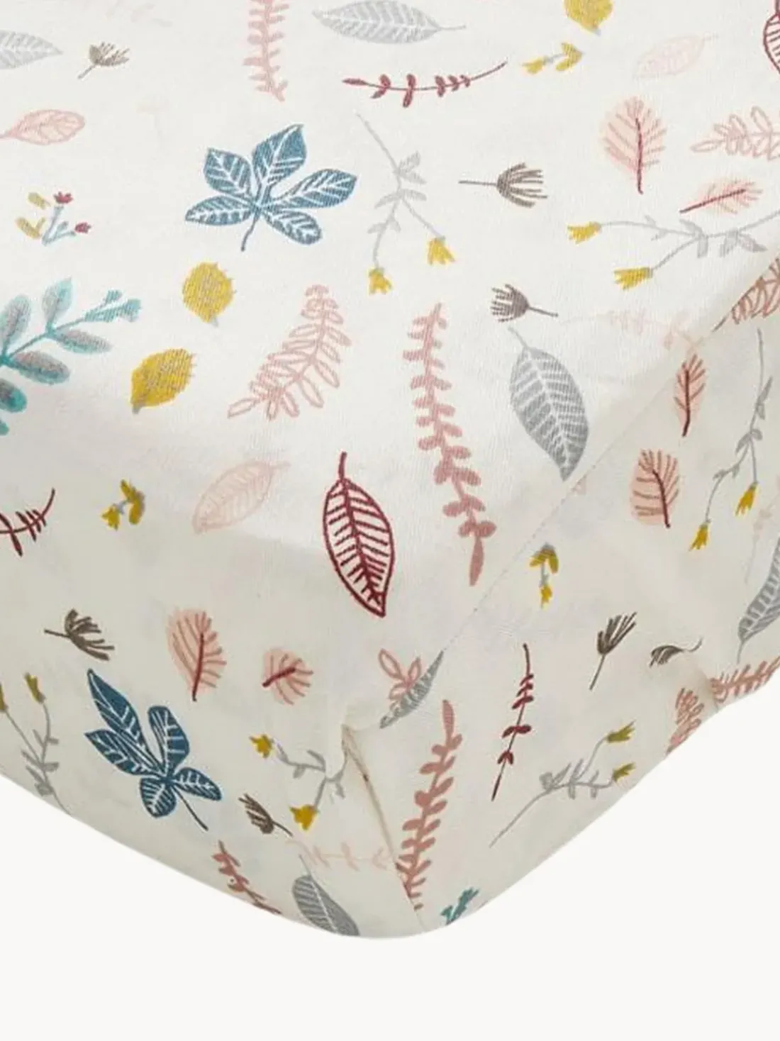Funda cambiador de algodón orgánico Pressed Leaves