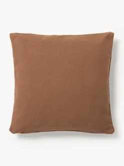 Funda de almohada artesanal de cuero Raven