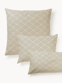 Funda de almohada de algodón estampado Milano