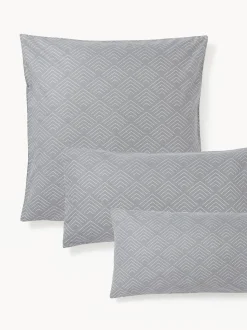 Funda de almohada estampada de algodón Milano