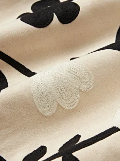 Funda de cojín de algodón con motivo floral Rosita