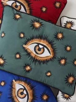 Funda de cojín decorativo de algodón artesanal Velvety