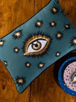 Funda de cojín decorativo de algodón artesanal Velvety