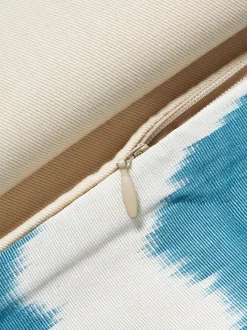 Funda de cojín decorativo de seda con estampado abstracto Silky