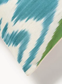 Funda de cojín decorativo de seda con estampado abstracto Silky