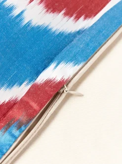 Funda de cojín decorativo de seda con estampado abstracto Silky