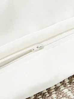 Funda de cojín de exterior con tejido estampado y flecos Suria