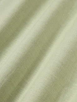 Funda de cojín de lino con dobladillo elevado Taryn
