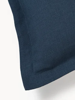 Funda de cojín de lino con dobladillo elevado Taryn