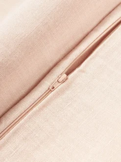 Funda de cojín de lino con flecos Luana
