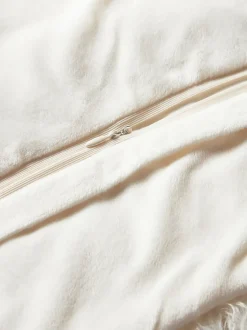 Funda de cojín de pelo sintético rizado Morten