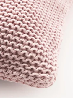Funda de cojín de punto de algodón ecológico Adalyn