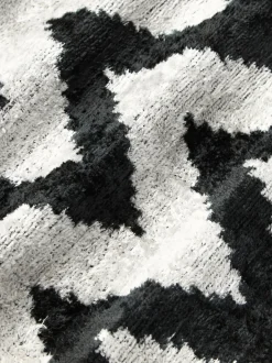 Funda de cojín de terciopelo con estampado zigzag Velvety