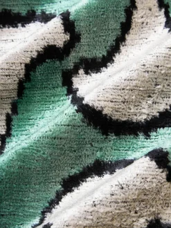 Funda de cojín de terciopelo con estampado abstracto Velvety