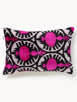Funda de cojín de terciopelo con estampado abstracto Velvety