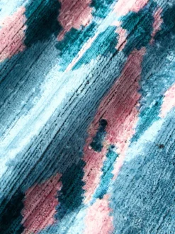 Funda de cojín de terciopelo con estampado abstracto Velvety