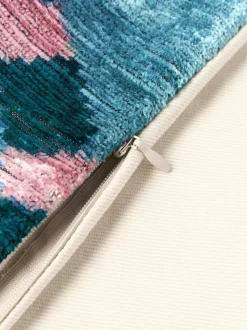 Funda de cojín de terciopelo con estampado abstracto Velvety