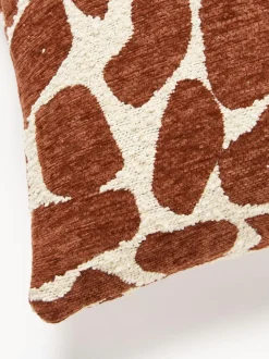 Funda de cojín en tejido bouclé y chenilla Nenda