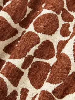 Funda de cojín en tejido bouclé y chenilla Nenda