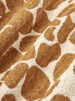 Funda de cojín en tejido bouclé y chenilla Nenda