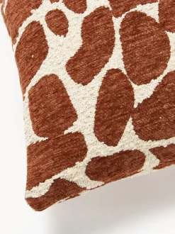 Funda de cojín en tejido bouclé y chenilla Nenda