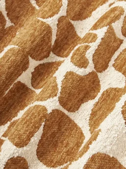 Funda de cojín en tejido bouclé y chenilla Nenda