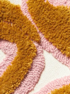 Funda de cojín grande artesanal con tejido capitoné Jiri