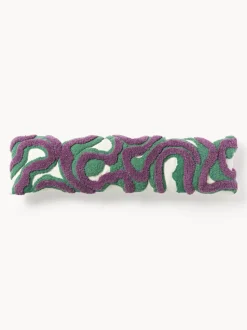 Funda de cojín grande artesanal con tejido capitoné Jiri