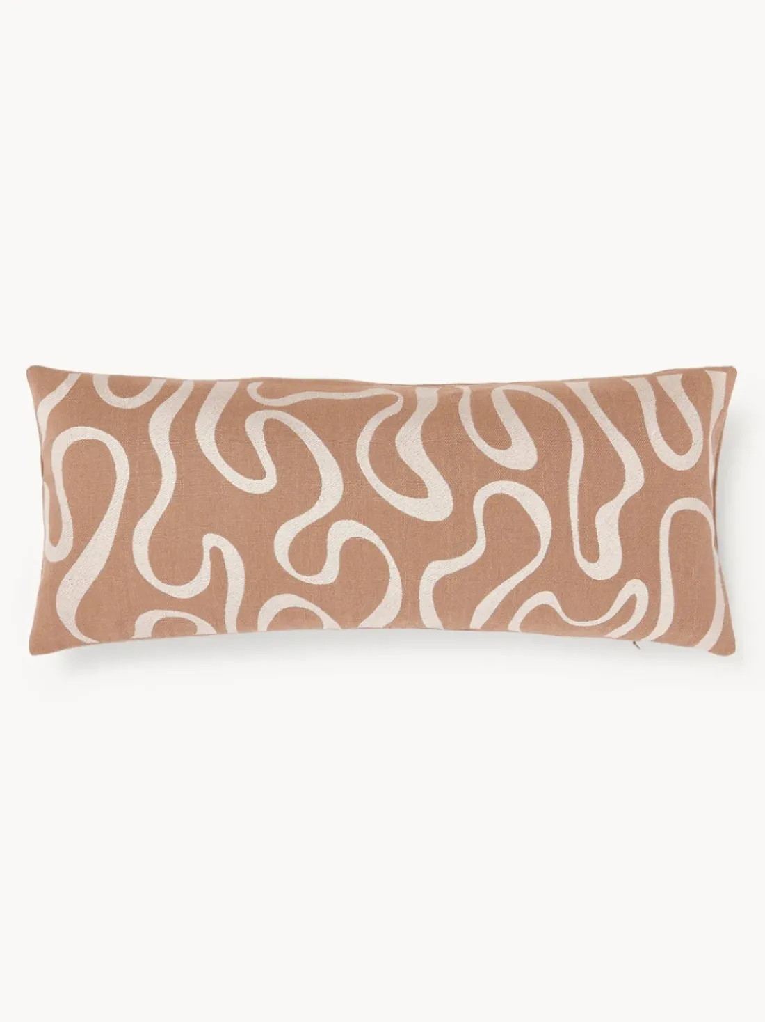 Funda de cojín para exterior con estampado de ondas bordadas Shanti