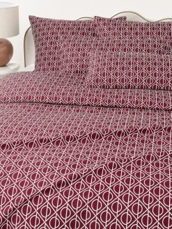 Funda nórdica de algodón estampado geométrico Jella